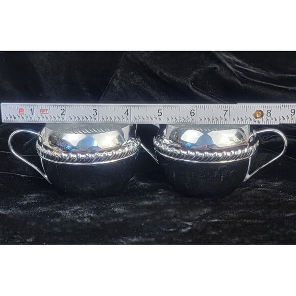 Vintage Irvinware Chrome Creamer and Sugar Bowl, set of 2 - Picture 14 of 15